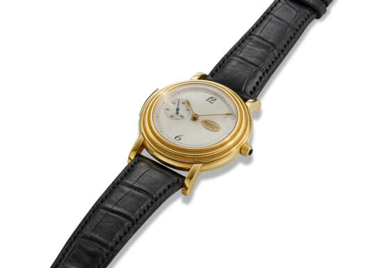 PARMIGIANI FLEURIER, REF. C03521, TORIC, A FINE AND ATTRACTIVE 18K YELLOW GOLD MINUTE REPEATING WRISTWATCH WITH SUBSIDIARY SECONDS GUILLOCHE DIAL - photo 2