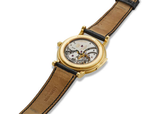 PARMIGIANI FLEURIER, REF. C03521, TORIC, A FINE AND ATTRACTIVE 18K YELLOW GOLD MINUTE REPEATING WRISTWATCH WITH SUBSIDIARY SECONDS GUILLOCHE DIAL - фото 3