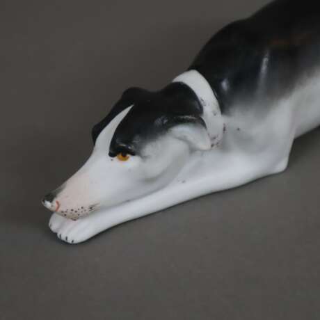 Art Déco-Figur "Liegender Windhund" - photo 3