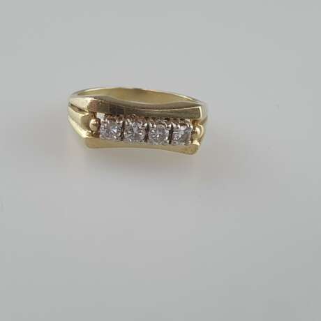 Goldring mit Diamanten - photo 3