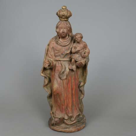 Wandfigur Madonna mit Kind - photo 1