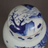 Teedose mit blauer Malerei im Kangxi-Stil - photo 2