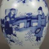 Teedose mit blauer Malerei im Kangxi-Stil - photo 4