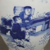 Teedose mit blauer Malerei im Kangxi-Stil - photo 6