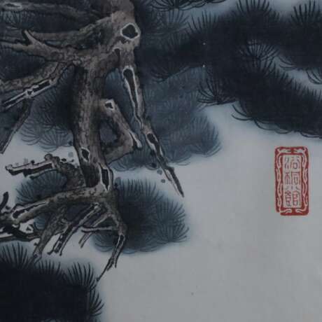 Chinesische Seidenmalerei - Foto 2