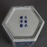 Blau-weiße Teedose - photo 6