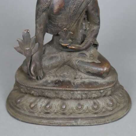 Sitzender Buddha Bhaishajyaguru - Foto 5
