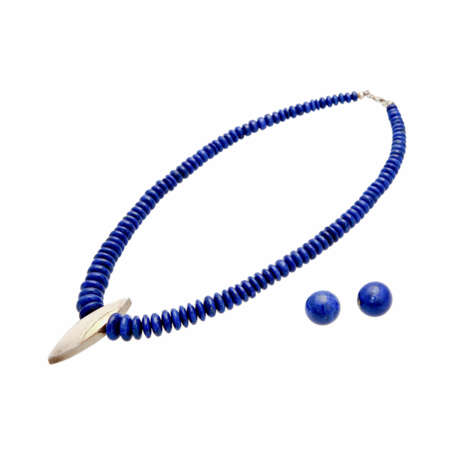 Set Collier und Ohrstecker Lapislazuli, - фото 1