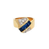 WEMPE Ring mit 7 Saphirbaguettes, - фото 1