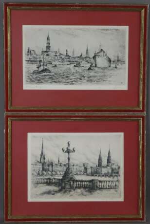 Zwei Hamburg-Ansichten - Foto 1