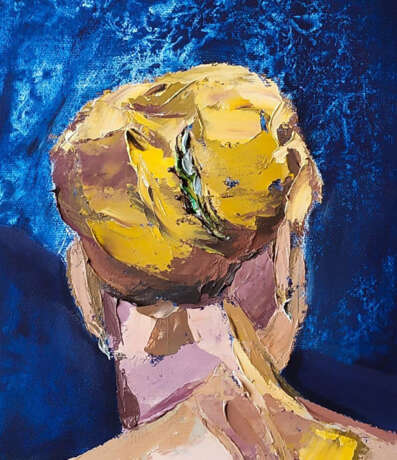 Сила и Нежность Масло на холсте на подрамнике Изобразительное искусство Абстрактный импрессионизм Портрет женский Украина 2021 г. - фото 4