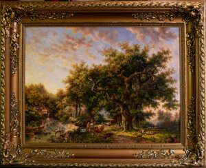 landscape with a watermill