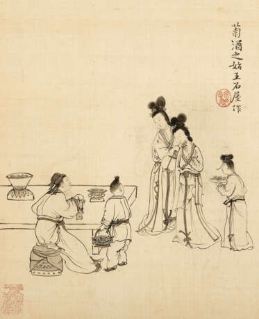 WITH SIGNATURE OF WANG SHUGU (19TH-20TH CENTURY) - Foto 8