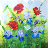 “Poppies and irises” Romanticism Still life 2012 - photo 1
