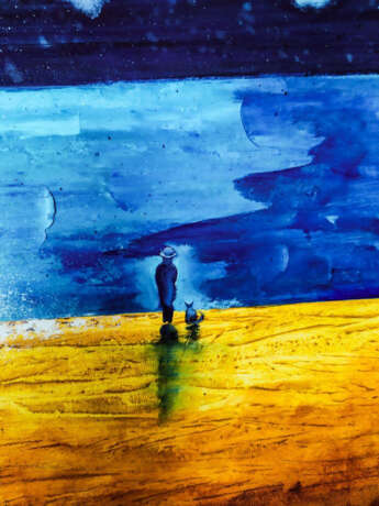 Балет Масло на холсте на подрамнике Oil on canvas Abstract Expressionism Landscape painting Ukraine 2020 - photo 2