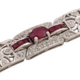 Armband im Art-Deco-Stil, mit Rubinen - Foto 4