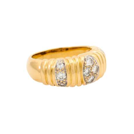 Ring mit 10 Brillanten zus. ca. 0,5 ct, - photo 4