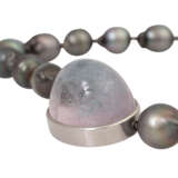 Perlenkette mit großem Turmalincabochon - photo 6