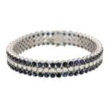 Armband mit 102 Saphiren und 51 Brillanten von zus. ca. 4,8 ct, - фото 1