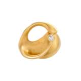 Ring mit Brillant von ca. 0,05 ct, - Foto 2