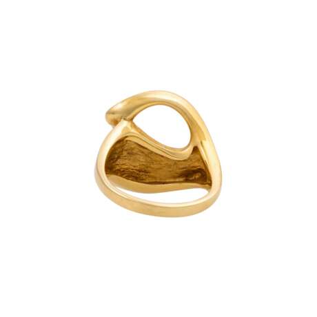 Ring mit Brillant von ca. 0,05 ct, - Foto 4