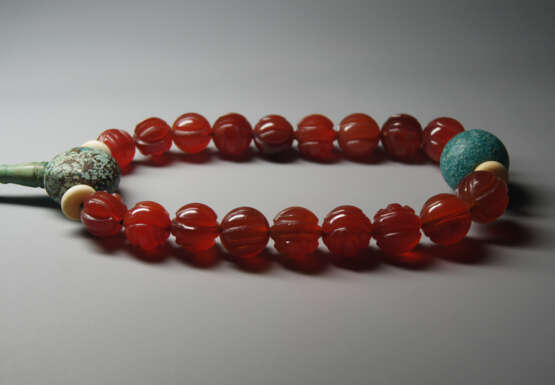 A AGATE BEADS OF QING DYNASTY - photo 2