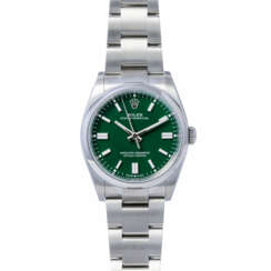 ROLEX Oyster Perpetual 36 "Grün", Ref. 126000-0005. Armbanduhr.