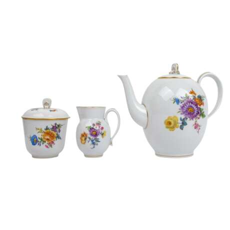 MEISSEN Teeservice f. 12 Personen 'Bunte Blume', 1. Wahl, 20. Jh. - фото 5