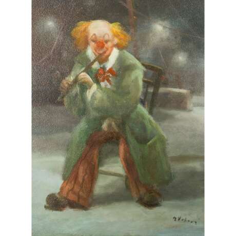 VRBOVÀ, S. MILOSLAVA (1909-1991) "Clown mit Flöte" - photo 1