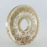 A CLOUD PATTERN JADE DISC BI OF WARRING STATES PERIOD (476-221BC) - photo 1