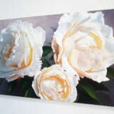 Белые розы Peinture à l'huile Hyperréalisme Biélorussie 2022 - photo 2