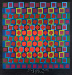 VICTOR VASARELY, GEOMETRISCHE KOMPOSITION (1972)