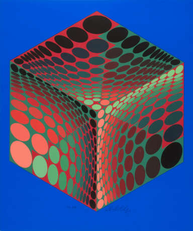 VICTOR VASARELY, CUBE - photo 1