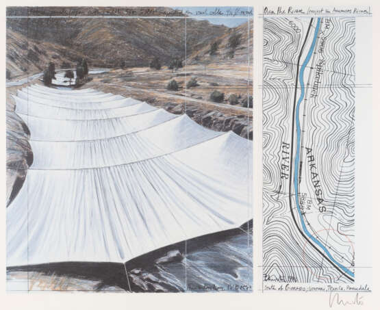 CHRISTO, 'OVER THE RIVER, PROJECT FOR THE ARKANSAS RIVER' (1999) - photo 1