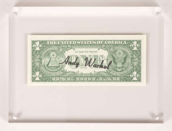 ANDY WARHOL, '1 DOLLAR (GEORGE WASHINGTON)' (1957) - Foto 1