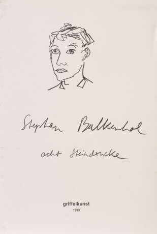 STEPHAN BALKENHOL, ACHT STEINDRUCKE, GRIFFELKUNST (1993) - фото 1