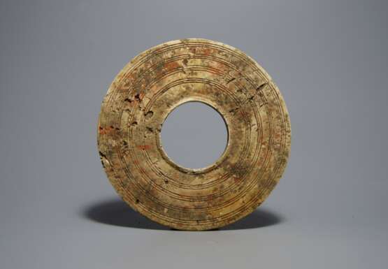 A JADE DISC BI OF CULTURE PERIOD - photo 2