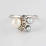 PERL-RING MIT DIAMANTEN - photo 1