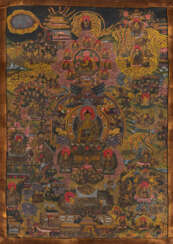 EIN THANGKA VON JATAKA