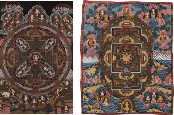 ZWEI MANDALA THANGKA - photo 1