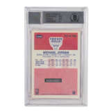 MICHAEL JORDAN UPPER DECK SIGNED 1986 FLEER #57 ROOKIE CARD - фото 2