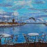 Cafe of Noir Alicante Canvas Acrylic paint Realism Landscape painting 2018 - photo 1