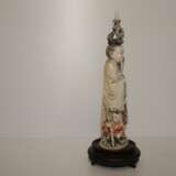 “Figurine Chinese man with a child” Bone carving Mythological 1980 - photo 5