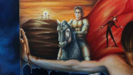 “And judges who ? ( Who Is Judging ? )” Canvas Oil paint Surrealism Mythological 2013 - photo 3