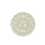 A GROUP OF ELEVEN WHITE AND PALE CELADON JADE OPENWORK ORNAMENTS - photo 4