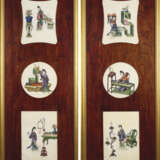 A SET OF SIX RICE PAPER PAINTINGS OF LADIES IN INTERIOR SETTINGS - photo 1