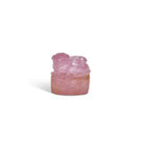 A SMALL PINK TOURMALINE 'MYTHICAL BEAST' SEAL - photo 1