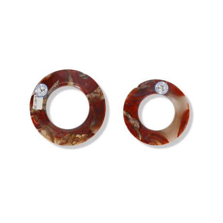 TWO AGATE DISCS - photo 2