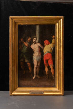 Избиение Христа Unbekannter Künstler Naturholz Öl Religiöses Genre Italien 17 век - Foto 1