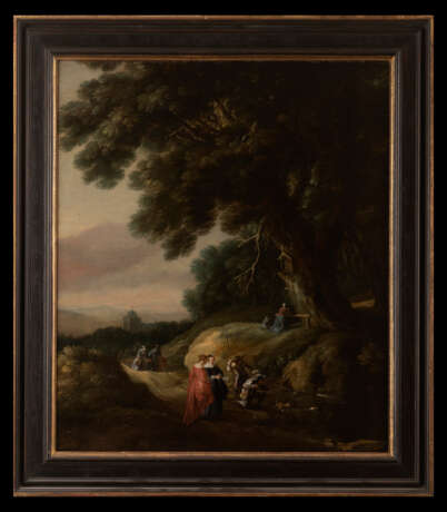 Утиная охота Филипп ван Дапельс Naturholz Öl Landschaftsmalerei Die Niederlande 17 век - Foto 1